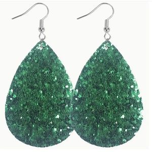 Glitter Dangle Earrings Color 04